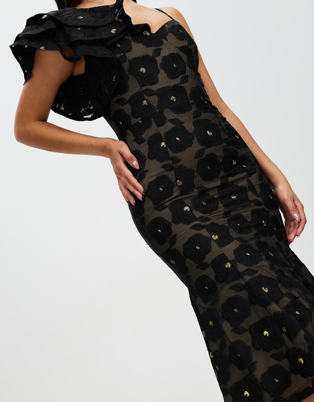 Romance by Honey and Beau - Selena Frill Sleeve Dress