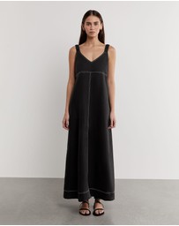 Jag - Sara Linen Midi Dress