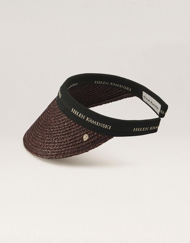 Helen Kaminski - Bianca 8 Raffia Logo Visor