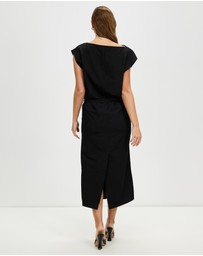 Third Form - Paradigm Belted Maxi Dress