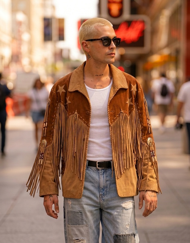 THE TALES - Portobello Road Fringed Suede Jacket