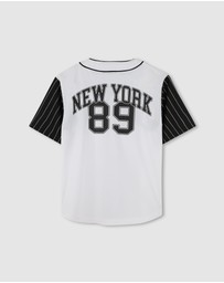 DKNY - Logo Short Sleeve Shirt - Kids-Teens
