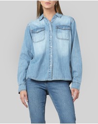 DRICOPER DENIM - Valiant Sunbleach Denim Shirt