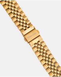 Friendie - Stainless Steel Link Bracelet Band - The Perth - Apple Watch Compatible