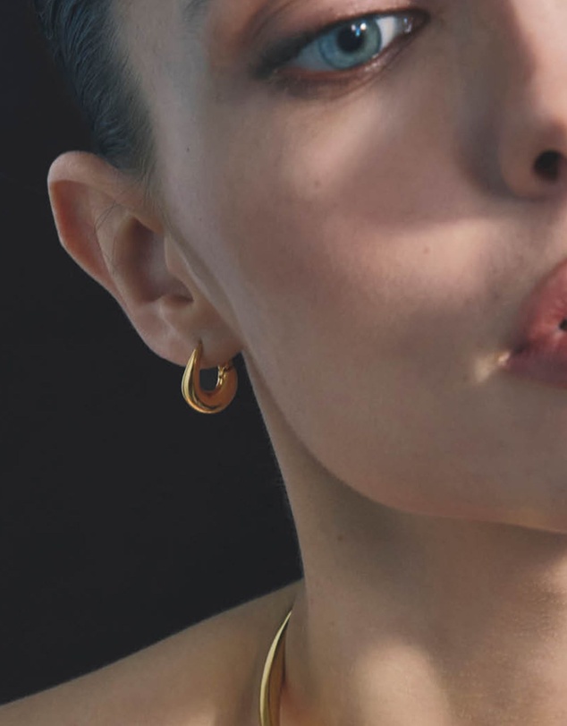 SAINT VALENTINE - Verso Mini Hoops - Gold