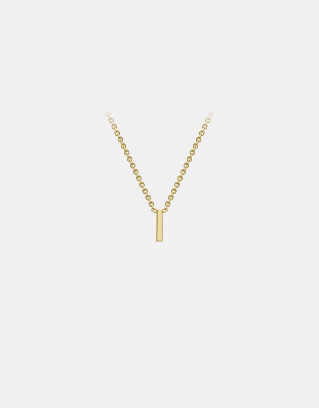 Zoe Olivia - 9K Gold Initial I Necklace