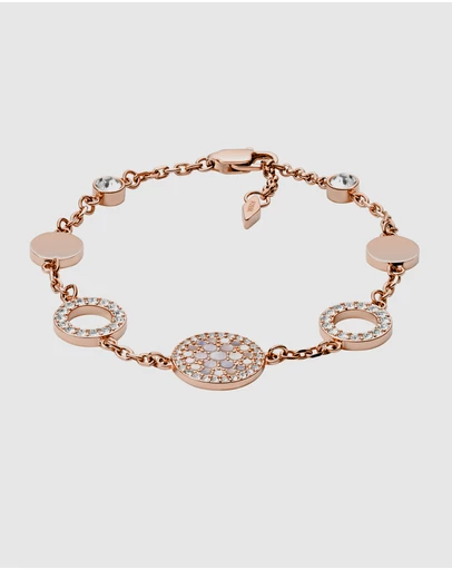 Fossil - Fossil Disk Station Two Tone Bracelet JF01739791