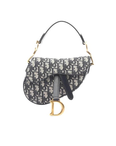 Pre-Loved by Azura Reborn - Pre-Loved Mini Oblique Canvas Saddle Bag