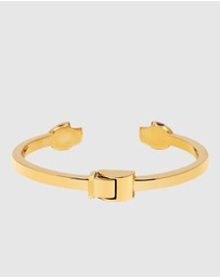 Nialaya Jewellery - Men's Golden Skull Bangle