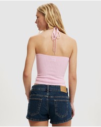 Cotton On - Crochet Knit Halter Top