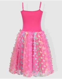 Pink Poppy - Rainbow Butterfly Dress