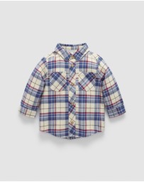Purebaby - Check Shirt -Kids-Babies