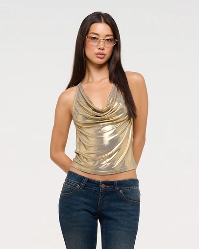 Abrand - Gold Dust Halter Top