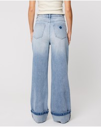 Abrand - 94 Wide Turn-Up Jeans