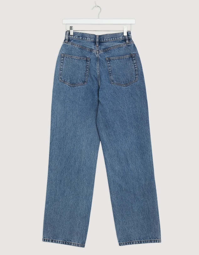Revibe - Repaired Assembly Label High Rise Straight Jeans - AU 9