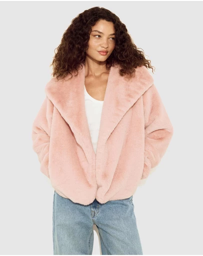 MINKPINK - Sigrid Faux Fur Coat