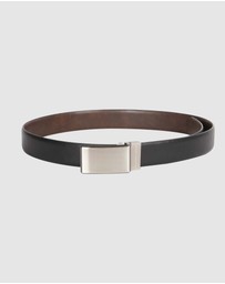 Geoffrey Beene - Plate Buckle Reversible Belt