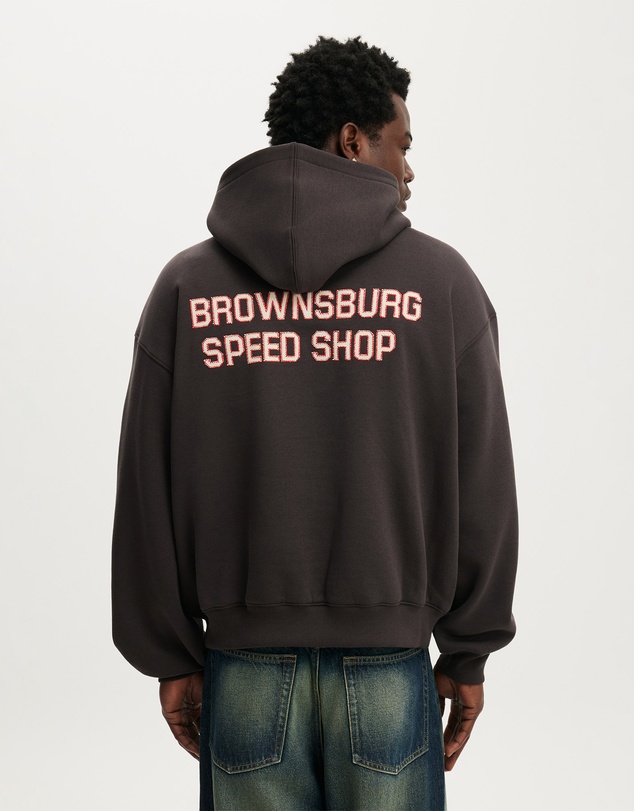 Cotton On - Box Fit Graphic Hoodie