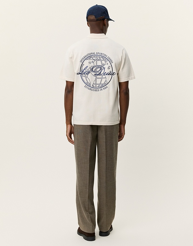 Les Deux - Emmett Globe Knitted SS Shirt