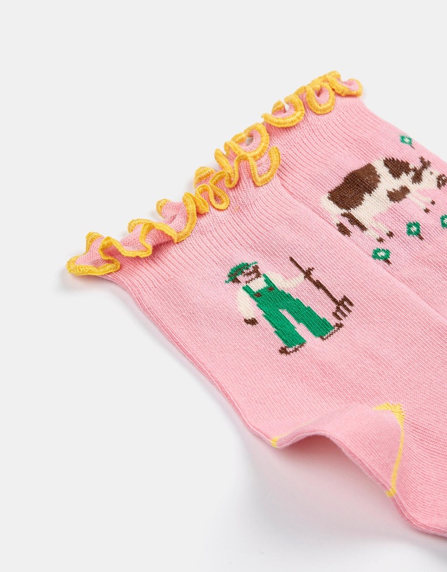 Bobo Choses - Farm Adventure Ruffled Short Socks - Kids