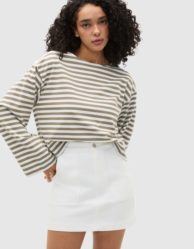 Seed Heritage - Denim A-Line Pocket Mini Skirt
