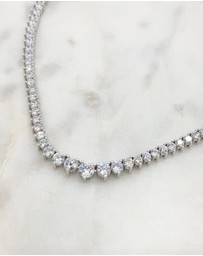 The White Collection - Claire - Elegant Silver Bridal Necklace