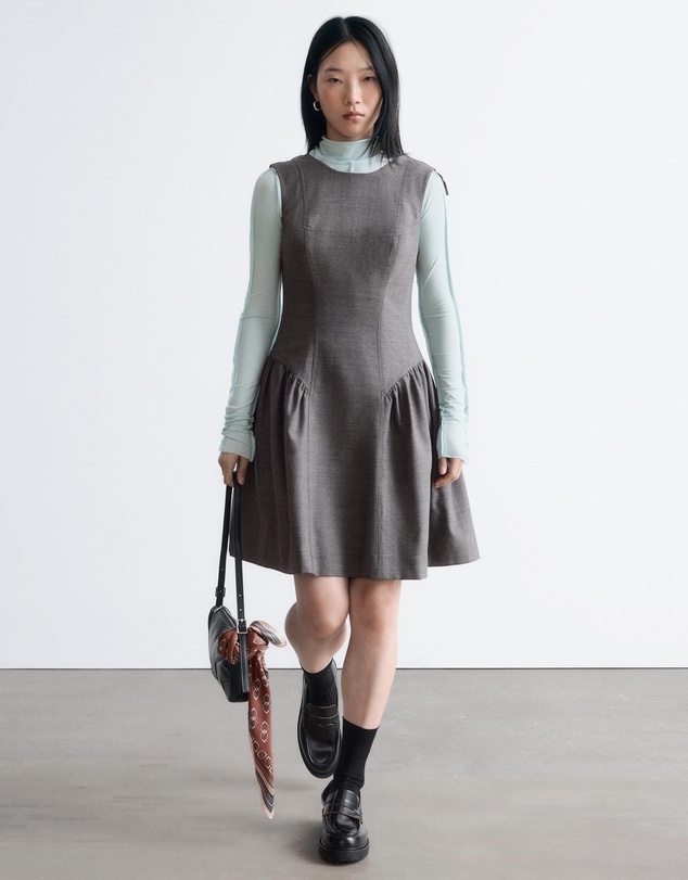 & Other Stories - Flared Wool Mini Dress