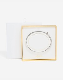 Lovisa - Waterproof Stainless Steel Cubic Zirconia Flower Bangle