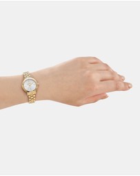 DKNY - Essentials Gold 28mm Womens Watch + Gold Bracelet