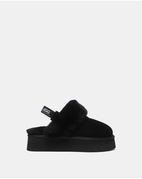 EVERAU - Australian Shepherd Ugg Waffle Platform Cow Suede Upper House Shoes