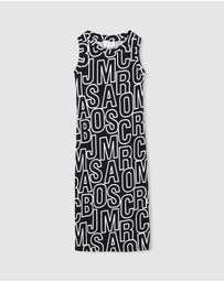 Marc Jacobs - All Over Logo Sleeveless Dress - Kids-Teens