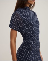 Witchery - Mock Neck Mesh Dress