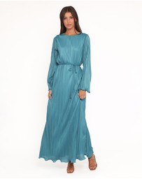 Petal & Pup - Armena Long Sleeve Maxi Dress - Teal