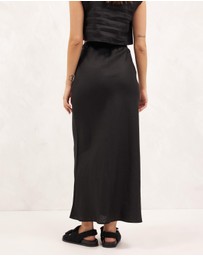 AERE - Linen Maxi Skirt