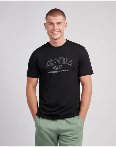 Jack Wills - Dystopia Stitch Graphic T-Shirt