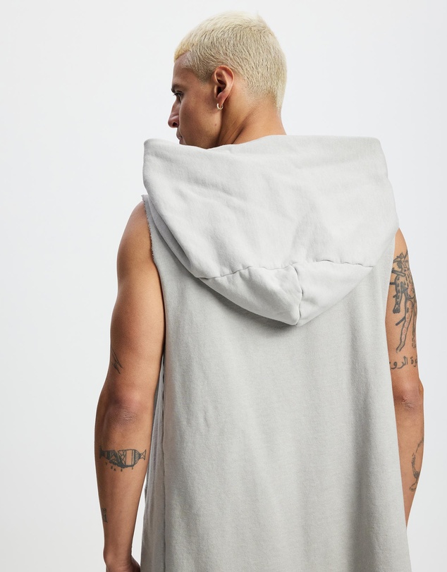 Surrounded By Ghosts - The Mercury French Terry Hooded Sleeveless Cardigan