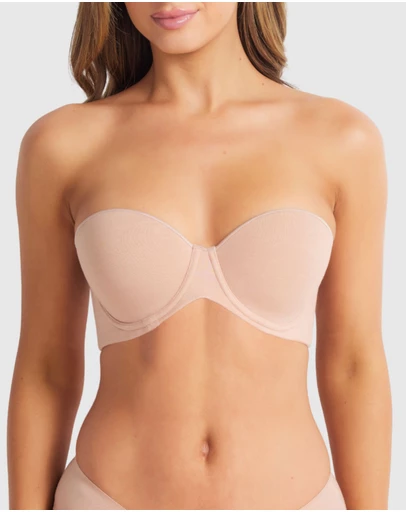 Fine Lines - Cotton Strapless Bra