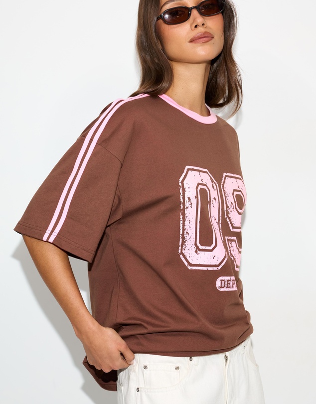 Dazie - Athletic Dept Oversized Graphic Tee