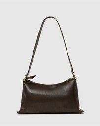 Florence - The Laura Chocolate Leather Shoulder Bag