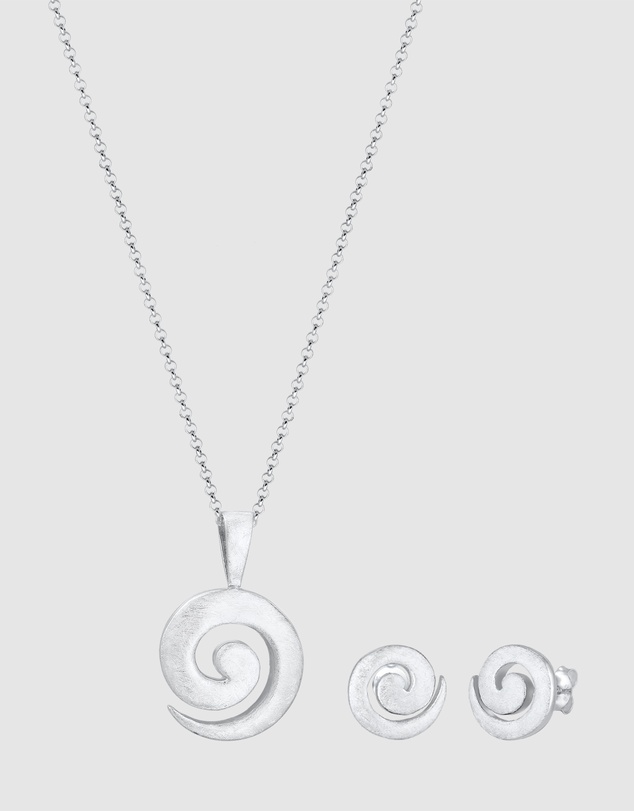 Elli Jewelry - Jewelry Set Spiral 925 Sterling Silver