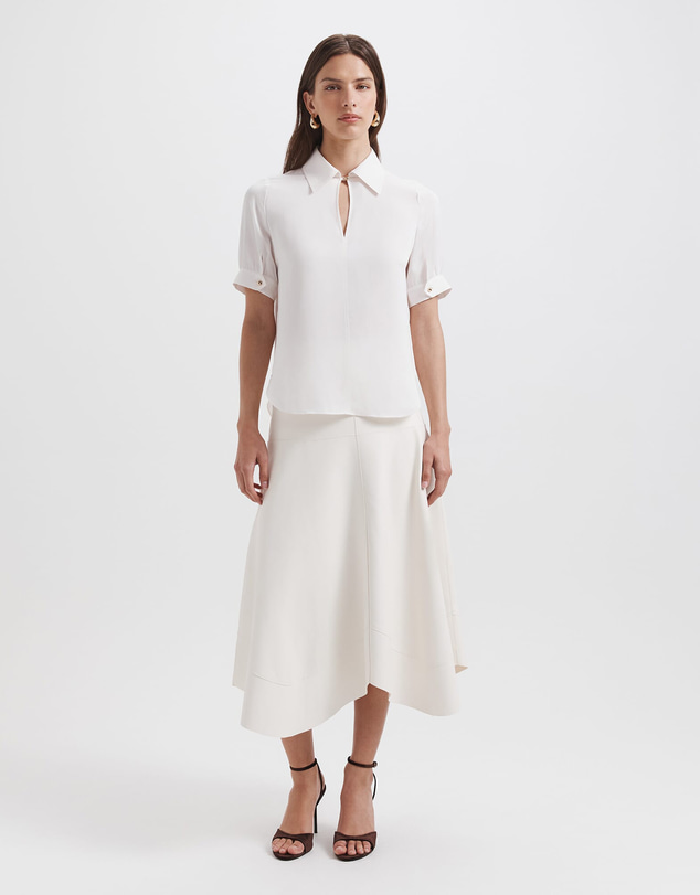 SABA - Sadie Silk Short Sleeve Blouse