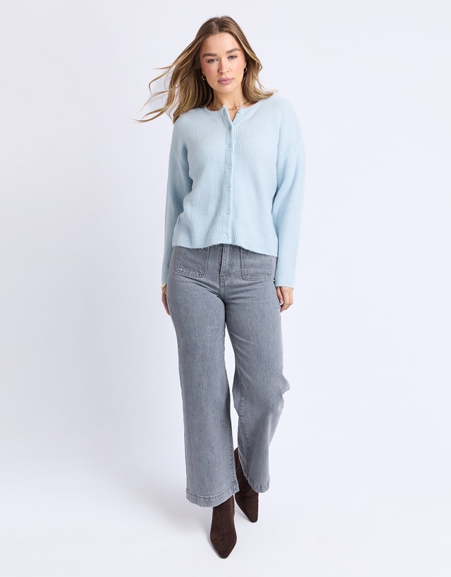 Foxwood - Murphy Knit Cardi Ice Blue