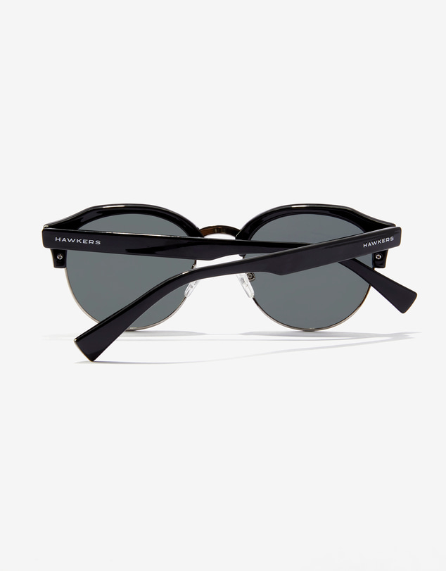 Hawkers Co - Classic Rounded Black Polarised Sunglasses - for Men and Women