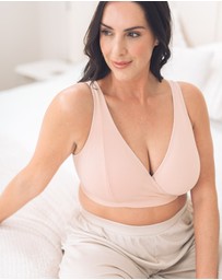 Royce Lingerie - Mia Crossover Organic Cotton Lounge & Sleep Bra