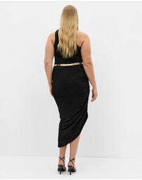 City Chic - Orbit One Shoulder Slink Dress