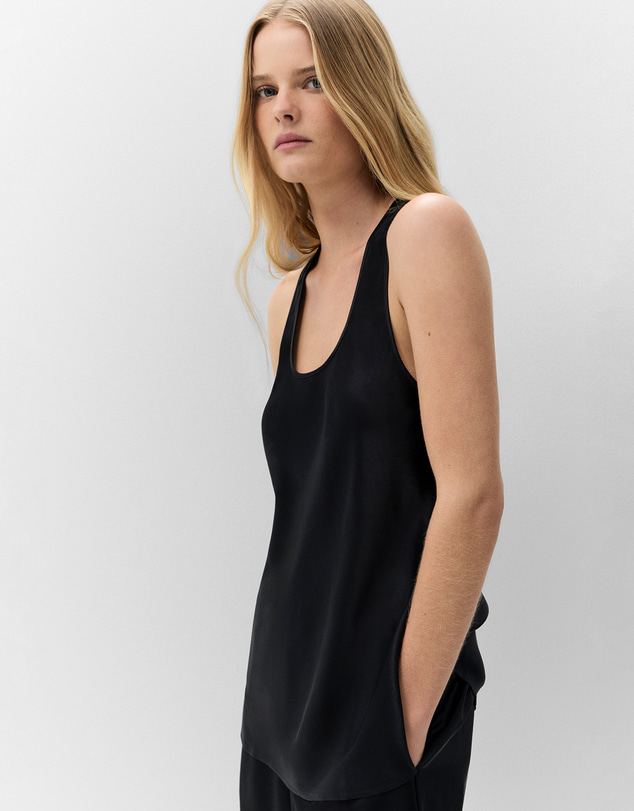 UNISON - Satin Racer Tank