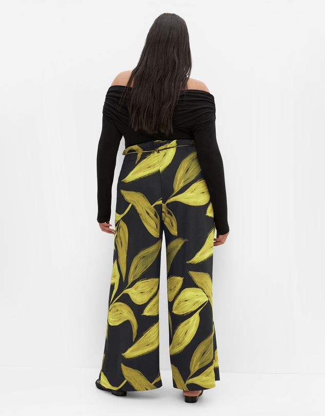 City Chic - Shania Zest Print Wide Leg Pant