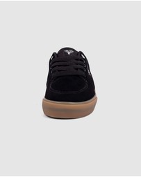 Fallen Footwear - Fallen Footwear Patriot Kids Gum Vulcanised Sole Shoes Black/White
