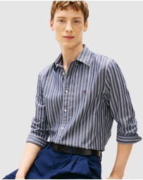 Tommy Hilfiger - Regular Fit Textured Stripe Poplin Shirt