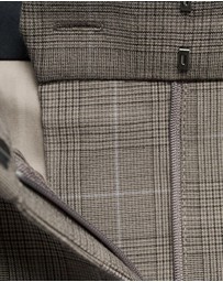 M.N.G - Wide-Leg Check Suit Trousers